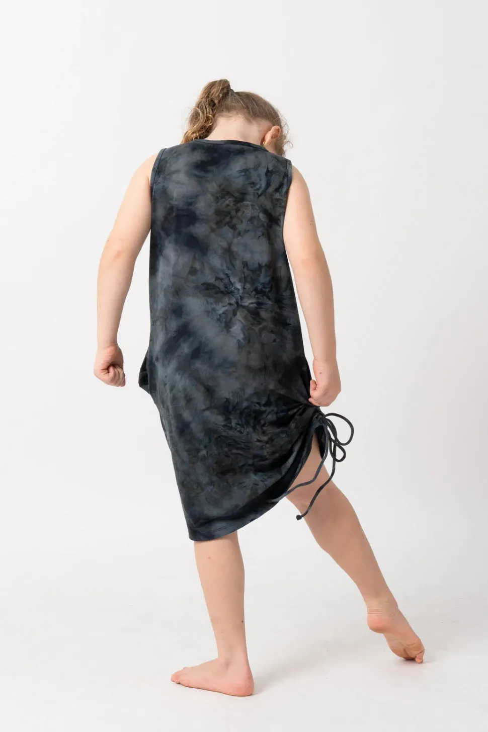 Soft To Touch Kids Lazy Girl Dress Tank - Dark And Moody