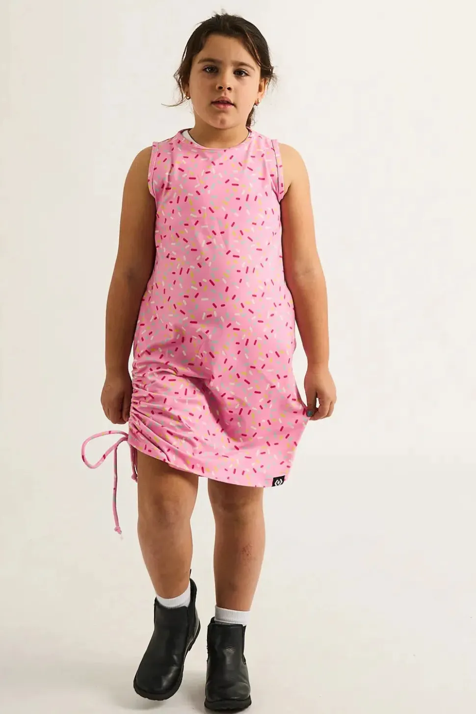 Soft To Touch Kids Lazy Girl Dress Tank - Extra Sprinkles