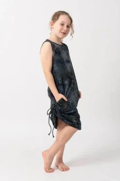 Soft To Touch Kids Lazy Girl Dress Tank - Dark And Moody