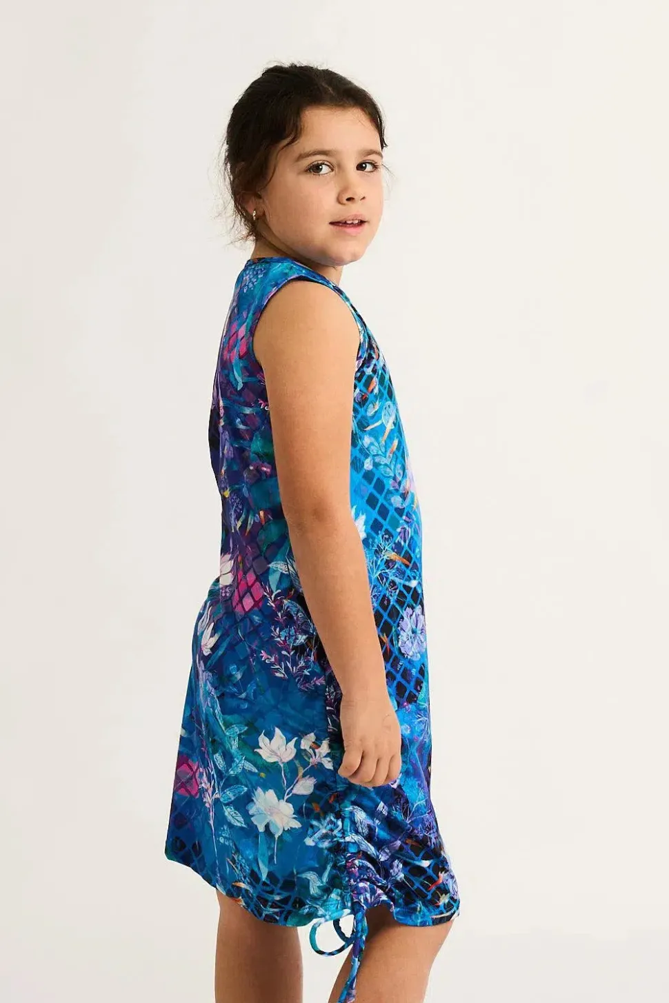 Soft To Touch Kids Lazy Girl Dress Tank - Mermaid Mafia