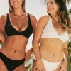 Textured Hipster Bikini Bottom - White
