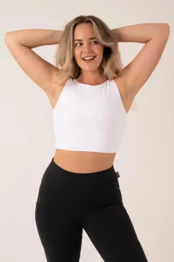 White Body Contouring - Reversible Comfort Crop Top