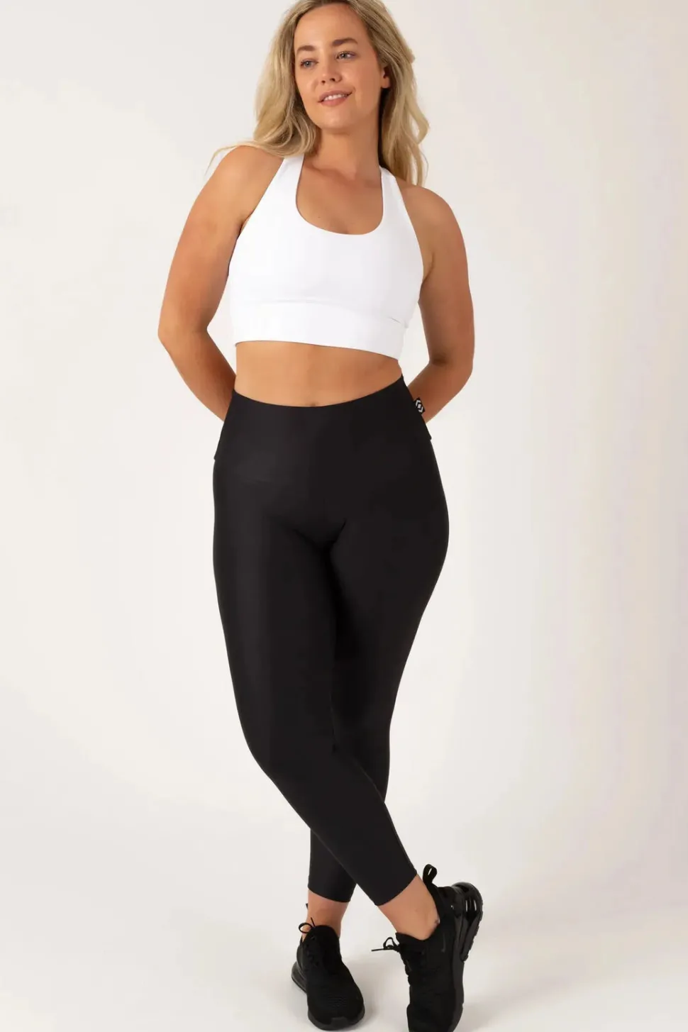 White Body Contouring - T Back Comfort Crop Top