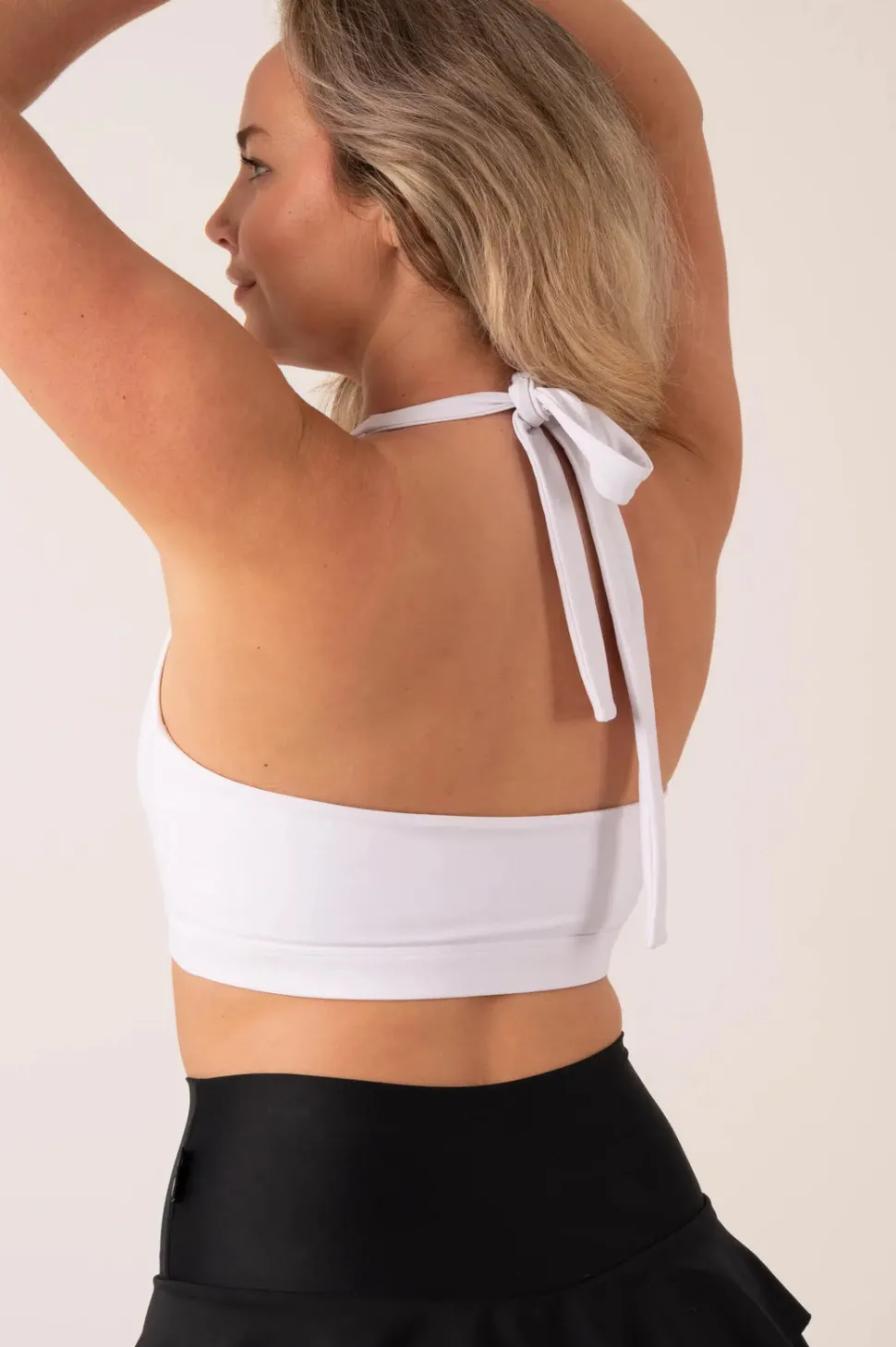 White Performance - Halter Crop