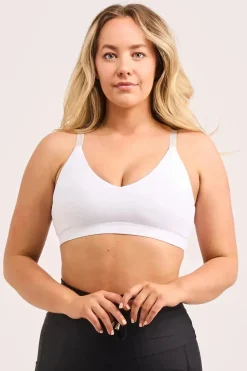 White Performance - Luxe Bralette Crop