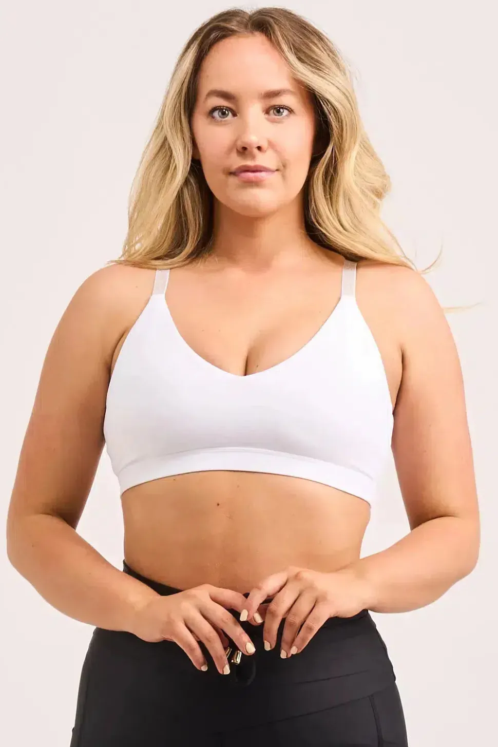 White Performance - Luxe Bralette Crop