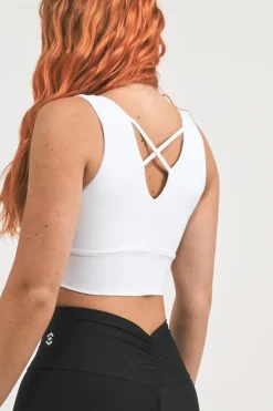 White Performance - Reversible Comfort Crop Top