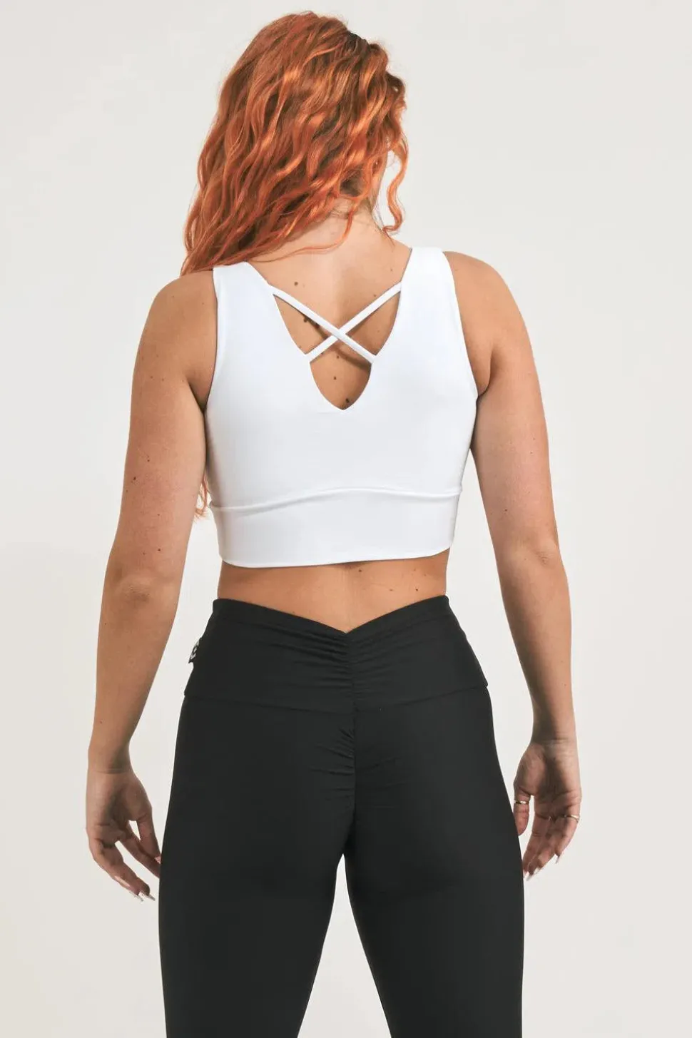 White Performance - Reversible Comfort Crop Top