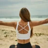 White Performance - Scoop Neck Comfort Crop Top