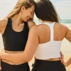 White Performance - T Back Comfort Crop Top